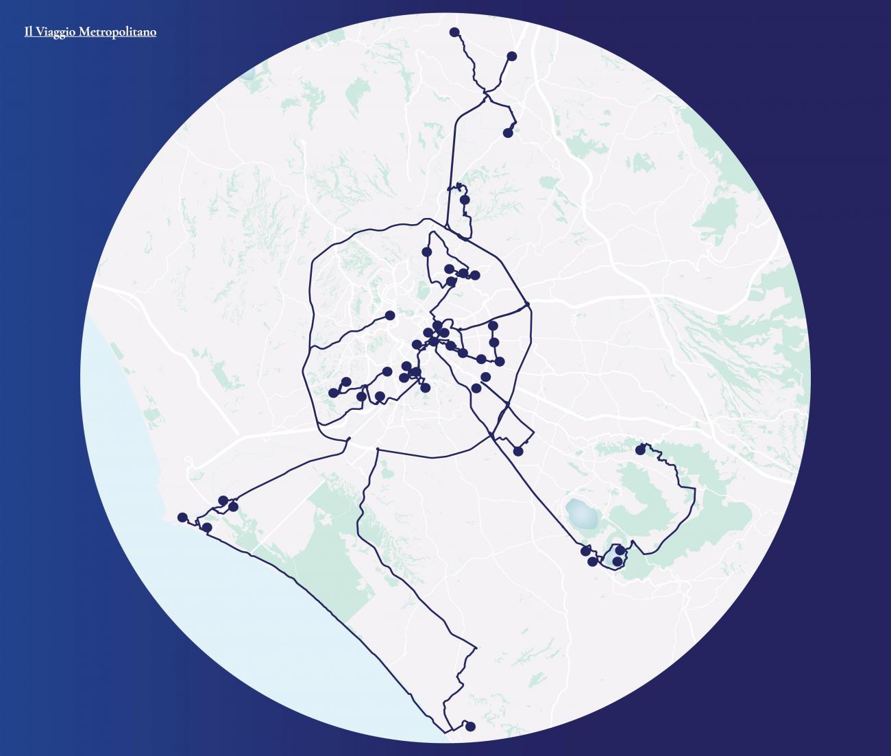 mappa viaggio metropolitano