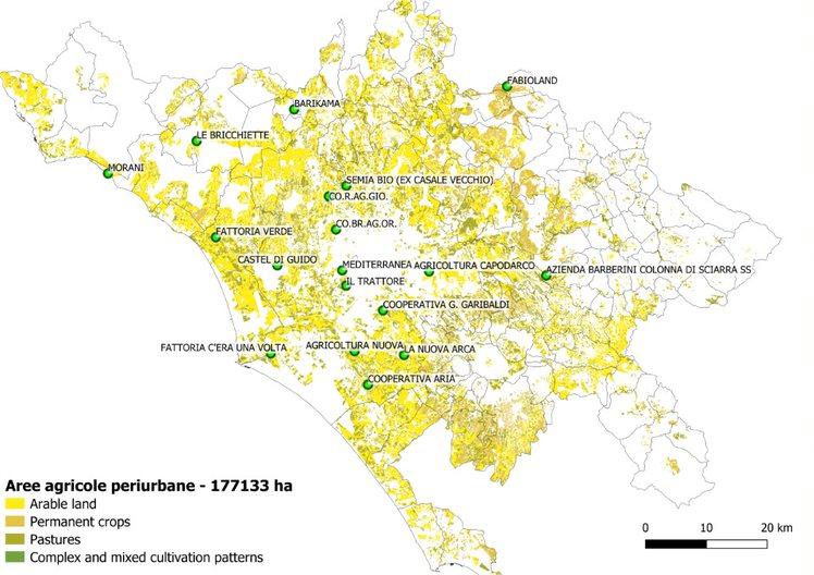 mappa delle esperienze sul territorio